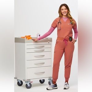 Figs Terracotta Scrub Set XS